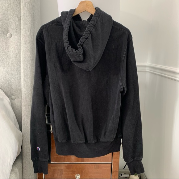 CHAMPION | Black reverse weave hoodie - Picture 3 of 5